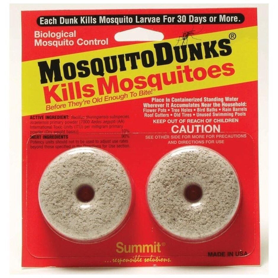 MOSQUITO DUNKS FOR BIOLOGICAL MOSQUITO CONTROL, Size: 2 pk