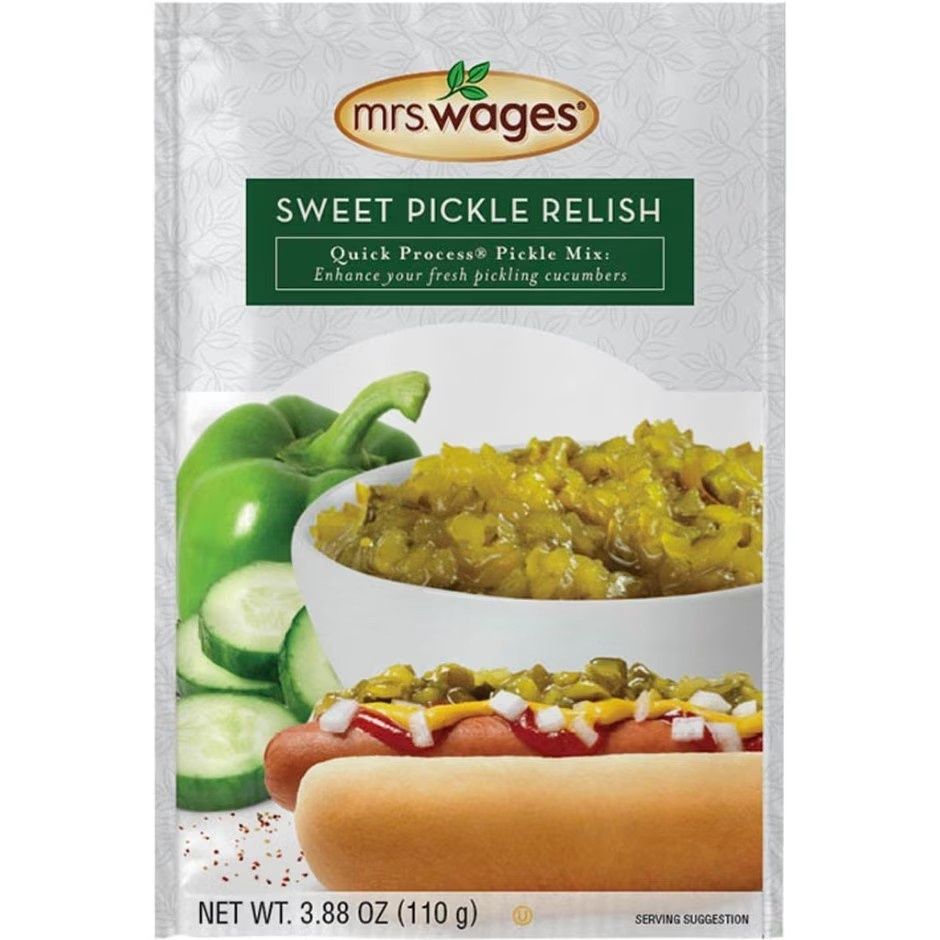 MRS. WAGES QUICK PROCESS SWEET PICKLE RELISH MIX, Size: 3.88 oz