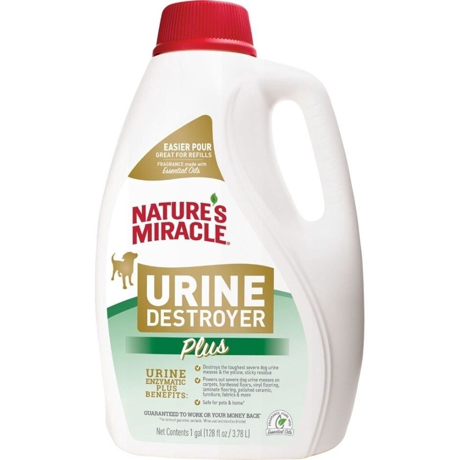NATURE&#39;S MIRACLE URINE DESTROYER PLUS FOR DOGS, Size: 1 Gal