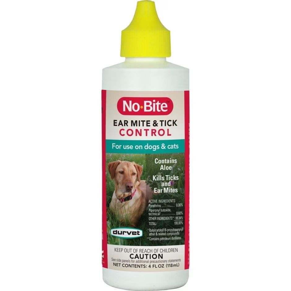 NO-BITE EAR MITE &amp; TICK CONTROL, Size: 4-oz