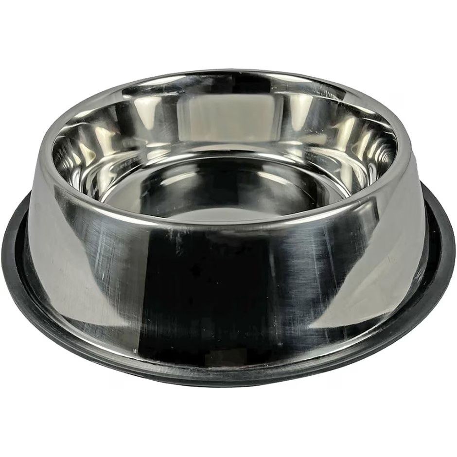 NON-TIP STAINLESS STEEL DOG BOWL, Size: 16 oz