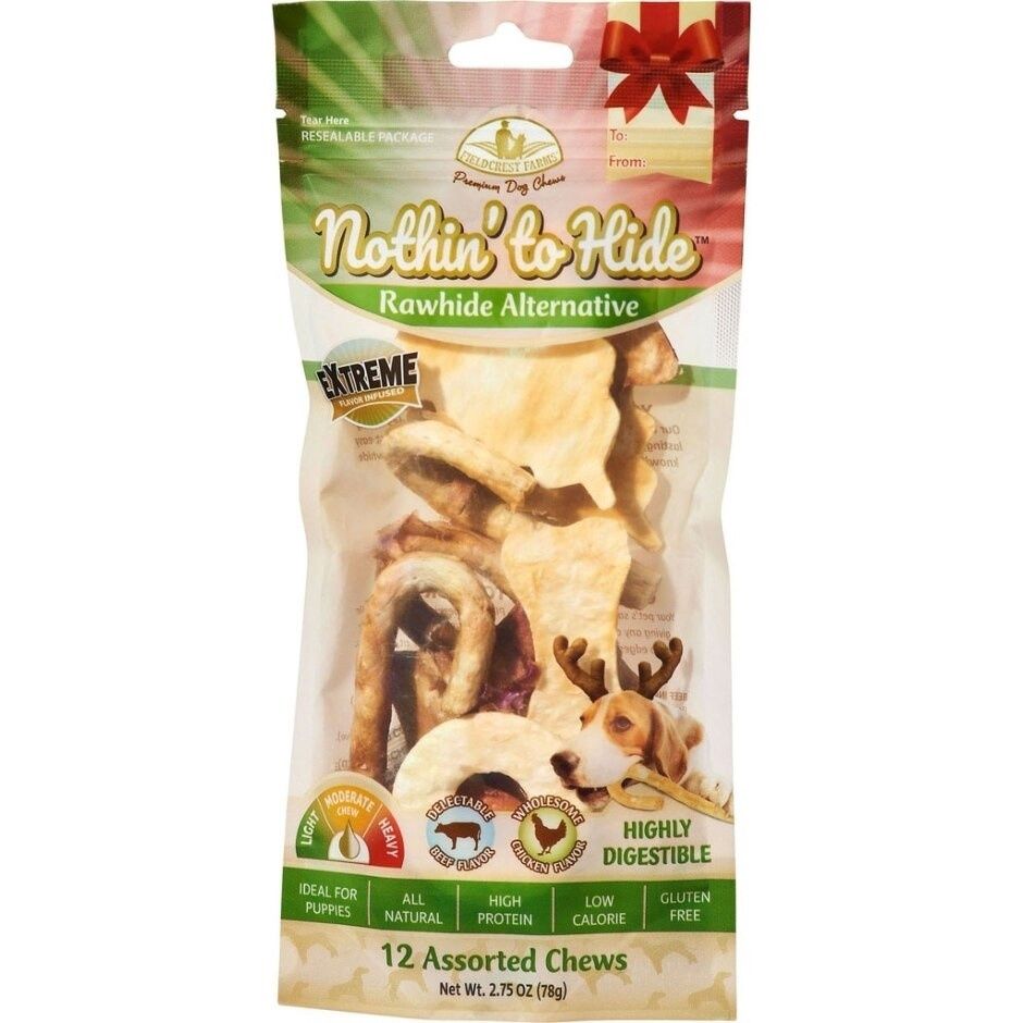 NOTHIN&#39; TO HIDE HOLIDAY ASSORTED DOG CHEWS
