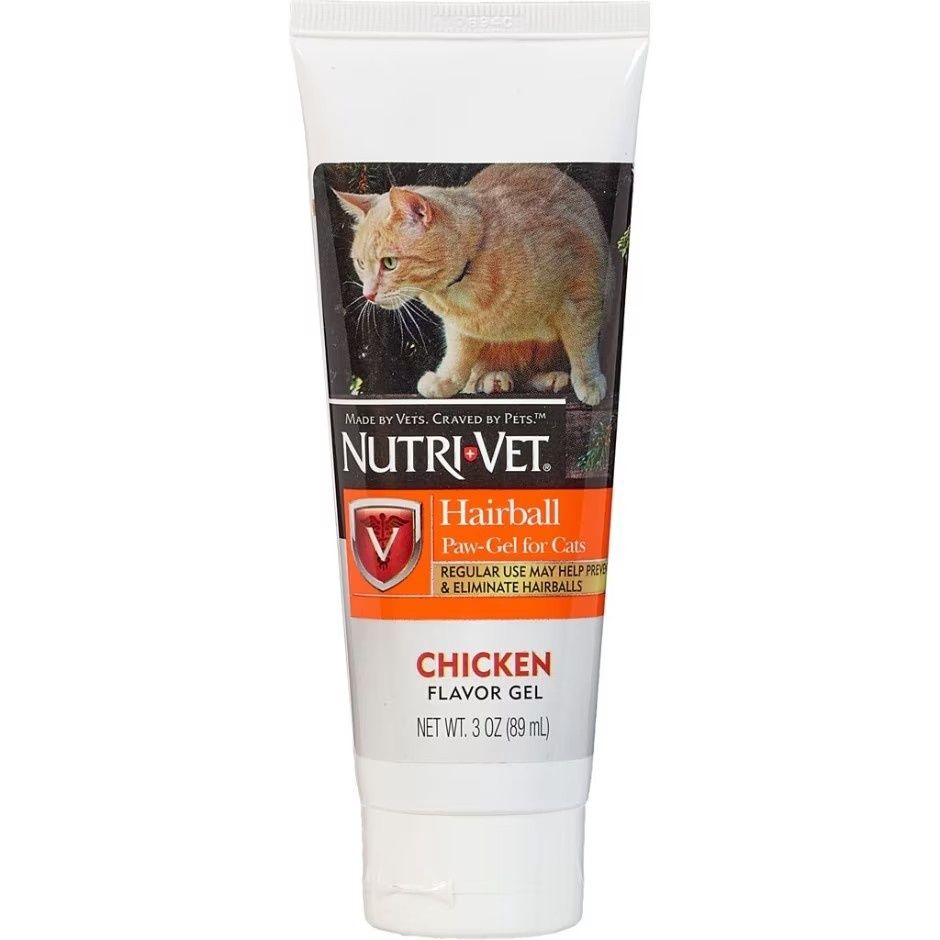 NUTRI-VET HAIRBALL PAW-GEL FOR CATS, Size: 3 oz