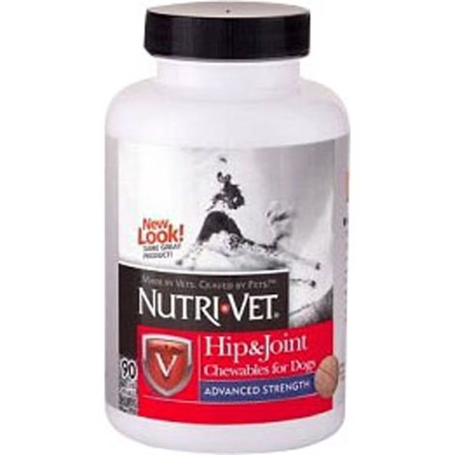 NUTRI-VET HIP &amp; JOINT ADV STRENGTH CHEWS FOR DOGS, Size: 90 ct