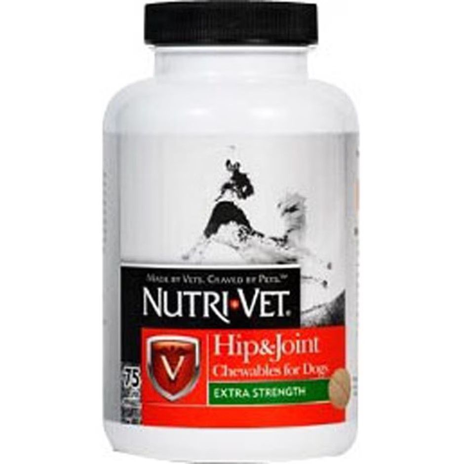 NUTRI-VET HIP &amp; JOINT EXTRA STRENGTH CHEWABLES, Size: 75 ct