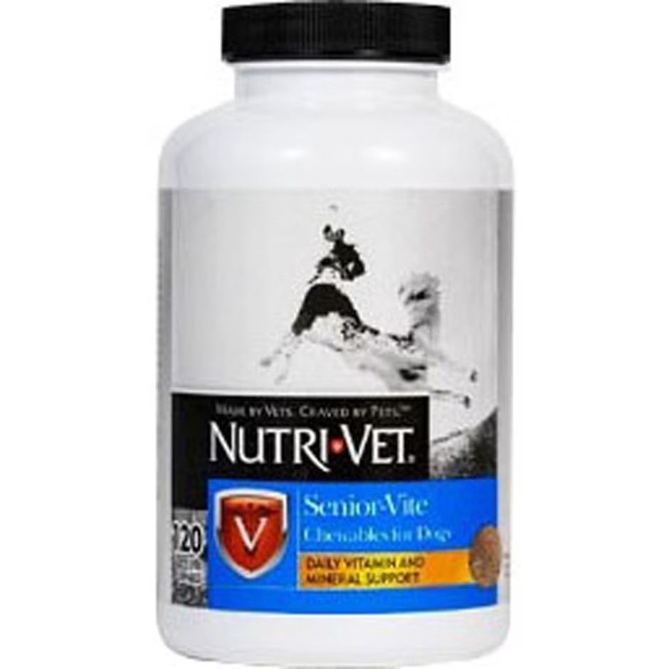 NUTRI-VET SENIOR-VITE CHEWABLES FOR SENIOR DOGS, Size: 120 ct