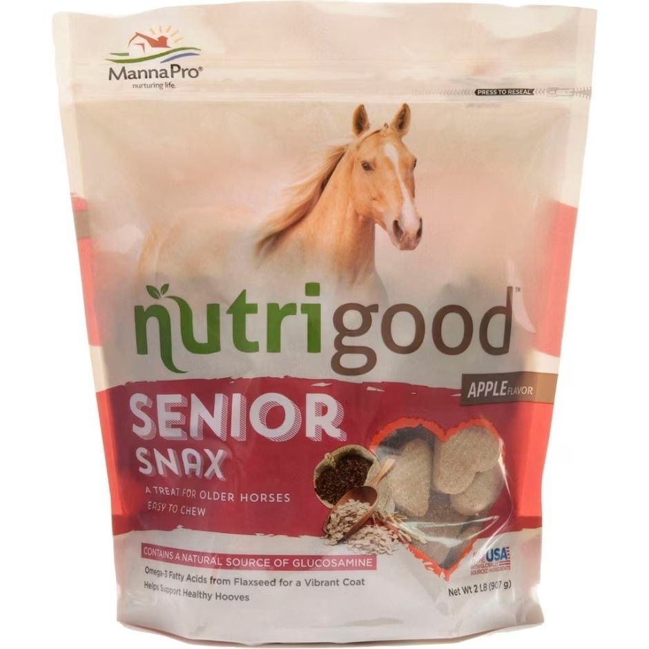 NUTRIGOOD SENIOR SNAX HORSE TREATS, Size: 2 lb