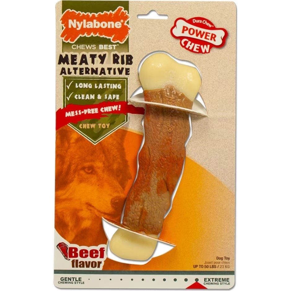 Nylabone Dura Chew Animal Part Alternative Rib