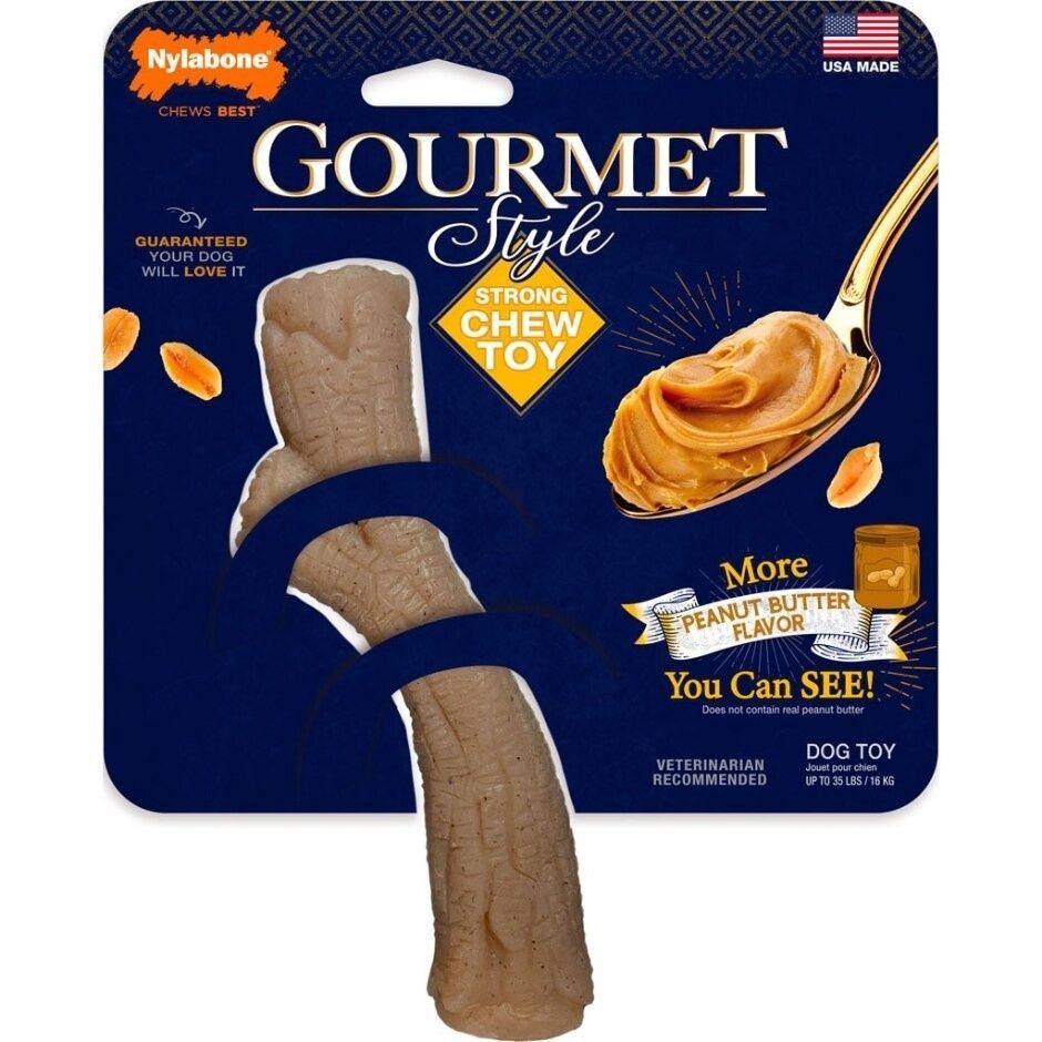 NYLABONE GOURMET STYLE STRONG CHEW STICK, Size: MD