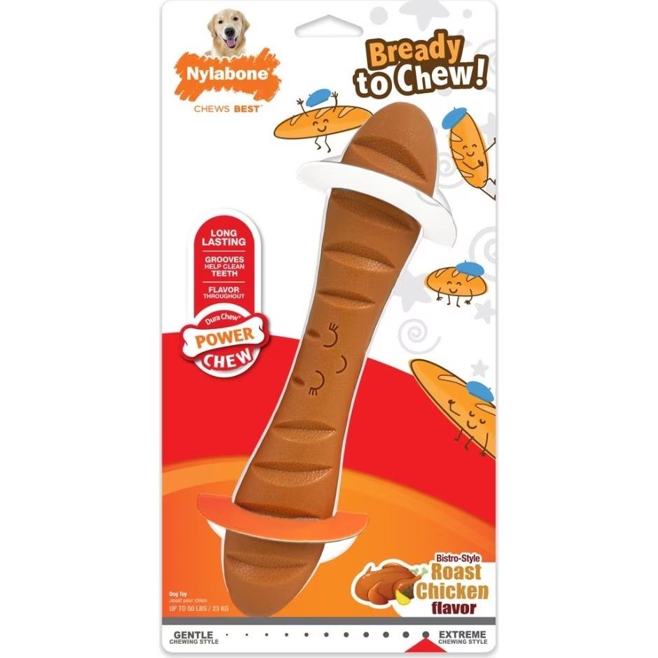 NYLABONE POWER CHEW BREADY TO CHEW, Size: Giant