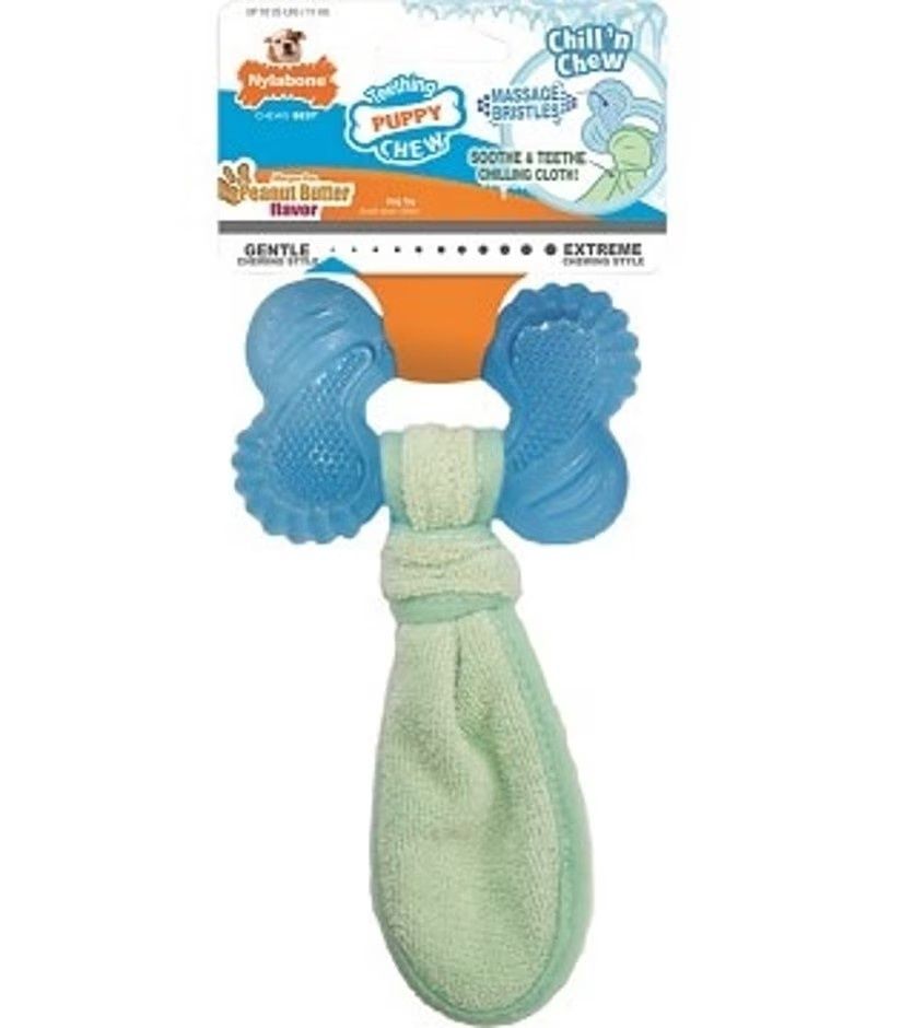 NYLABONE PUPPY CHEW FREEZER BONE, Size: Reg, Flavor: Peanut Butter