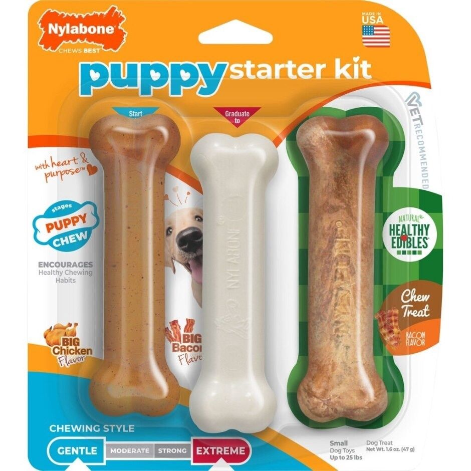 NYLABONE PUPPY CHEW STARTER KIT VARIETY PACK