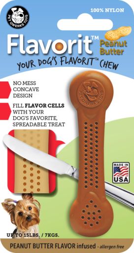 Peanut Butter nylon Flavorit bone, Size: Small