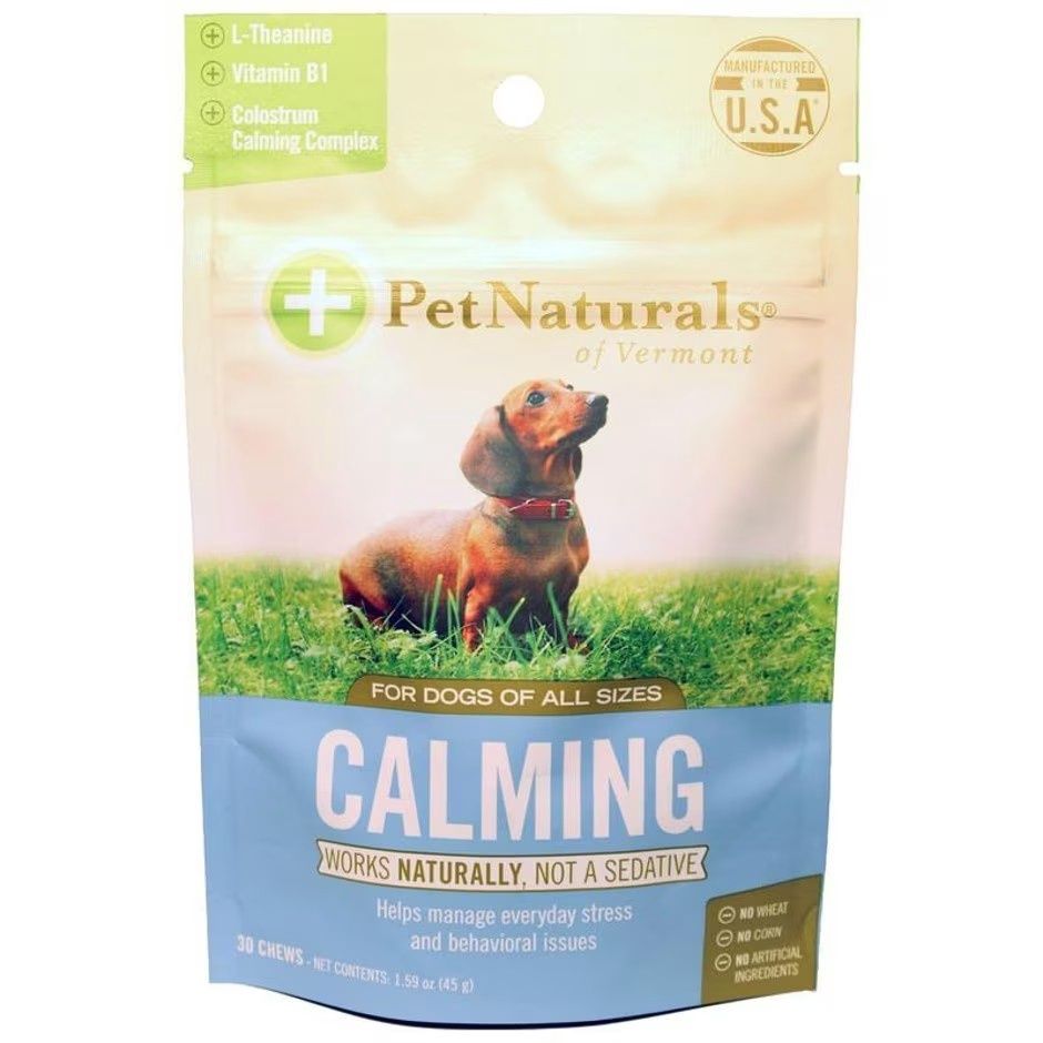 PET NATURALS CALMING DOG CHEWS, Size: 30 ct