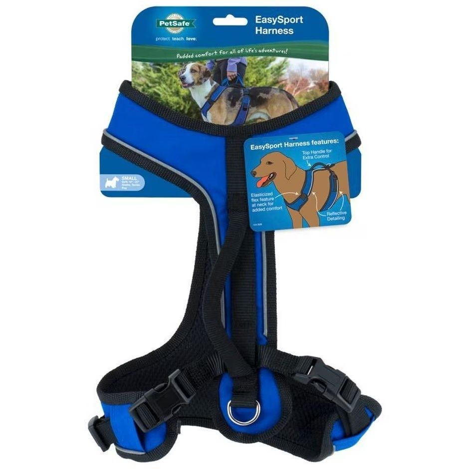 PETSAFE EASYSPORT DOG HARNESS, Size: SM, Color: Blue