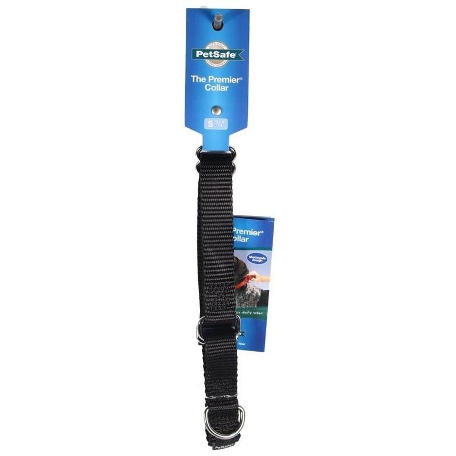 PETSAFE MARTINGALE DOG COLLAR, Color: Black, Size: SM