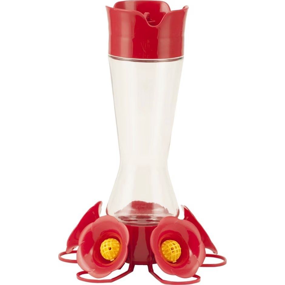 PINCH WAIST GLASS HUMMINGBIRD FEEDER