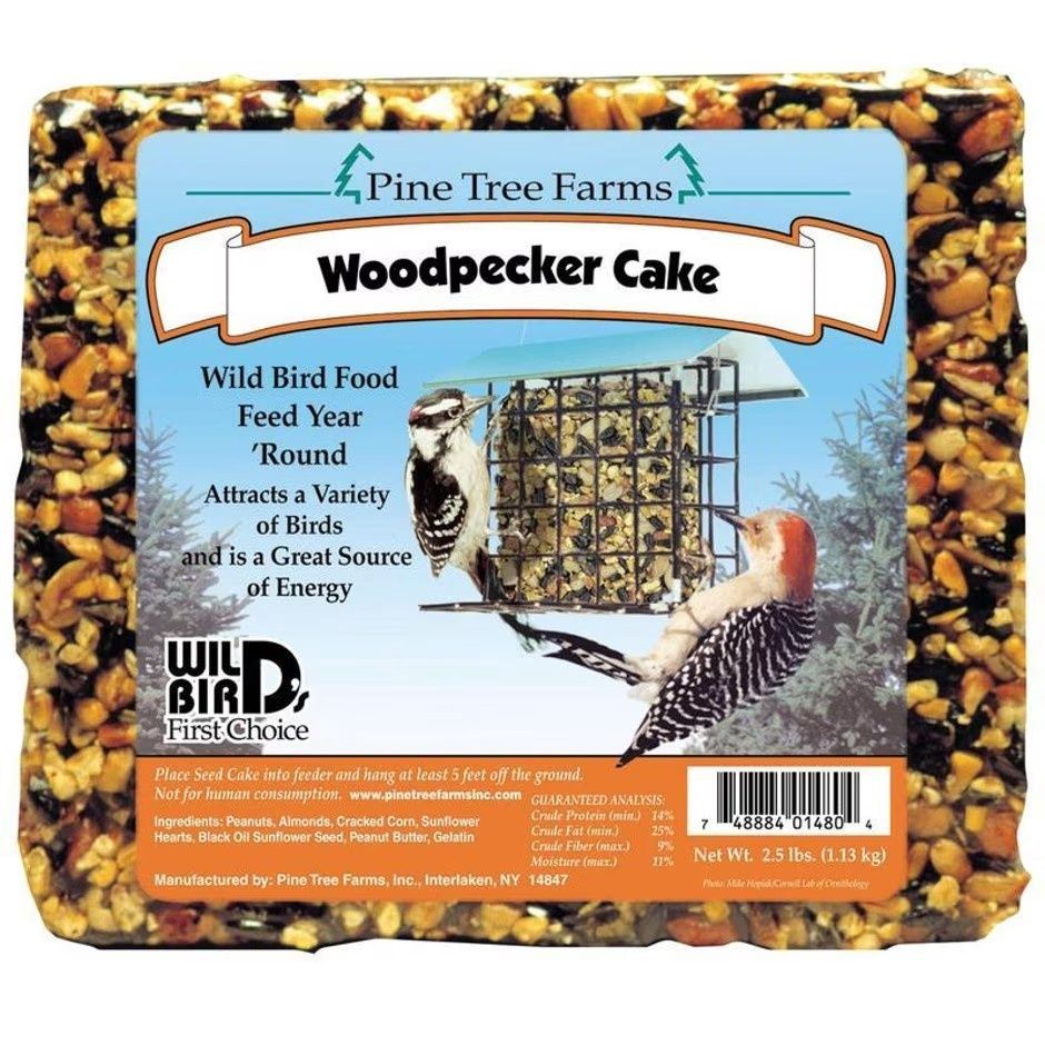 PINE TREE FARMS SEED CAKE, Size: 2.5 lb, Type: Woodpecker