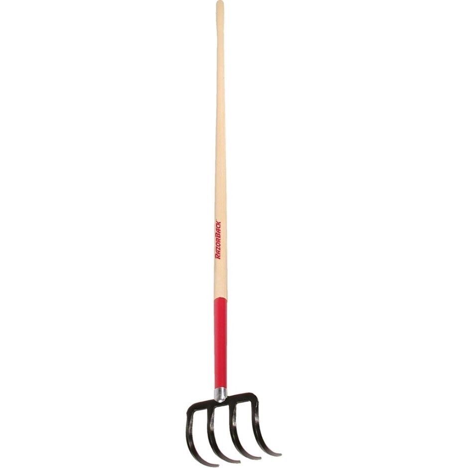 RAZOR-BACK 4 TINE FORGED STEEL POTATO HOOK