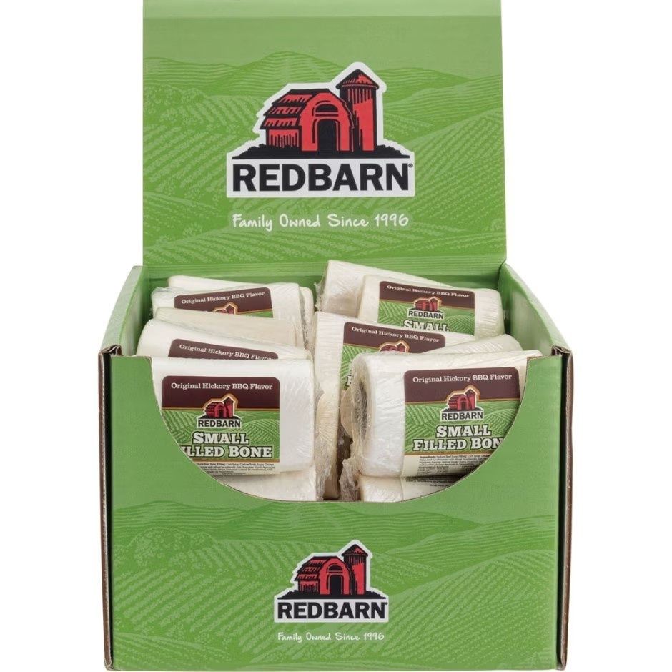 REDBARN NATURALS FILLED BONE BBQ, Size: 3.5 oz