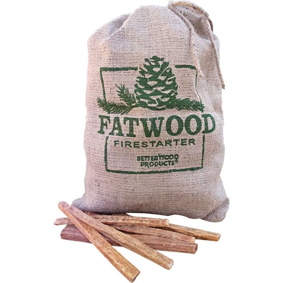 Fatwood Firestarter Burlap Bag 8 lb