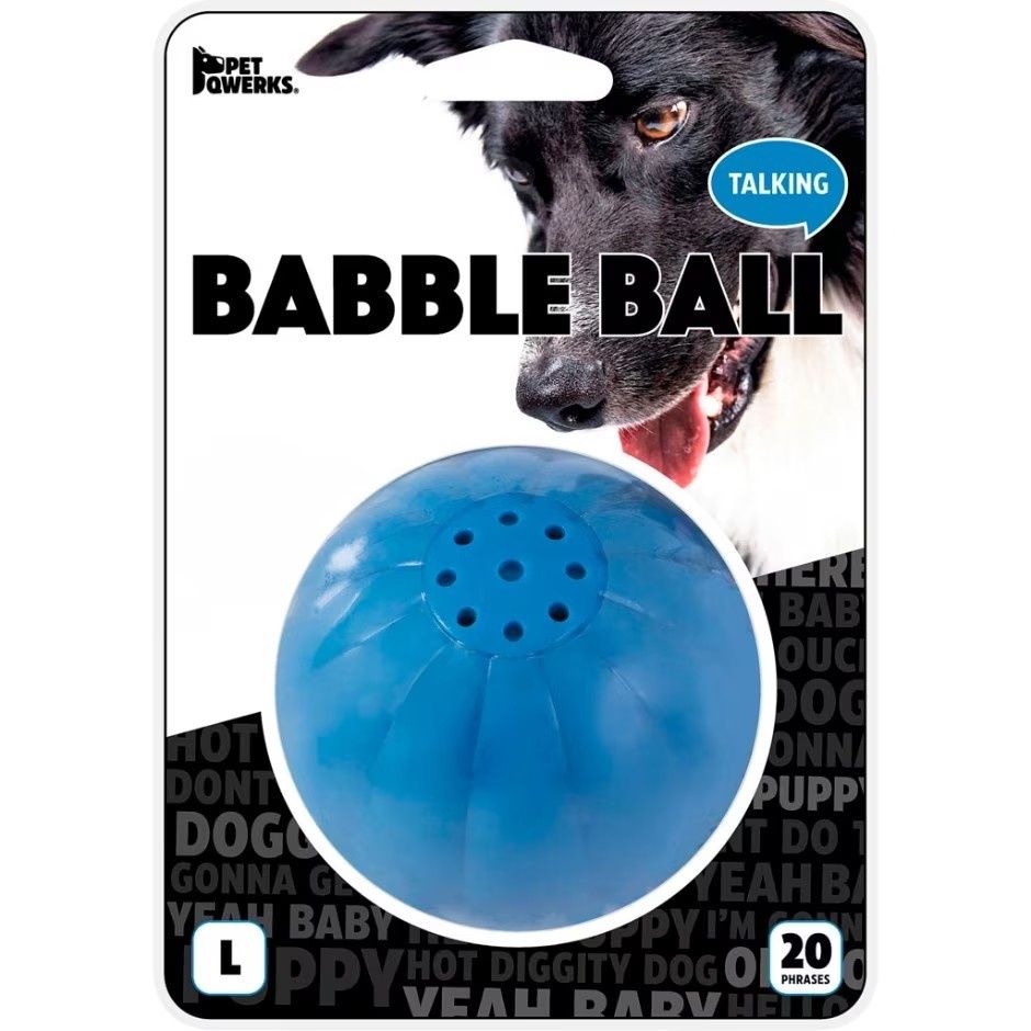 TALKING BABBLE BALL DOG TOY
