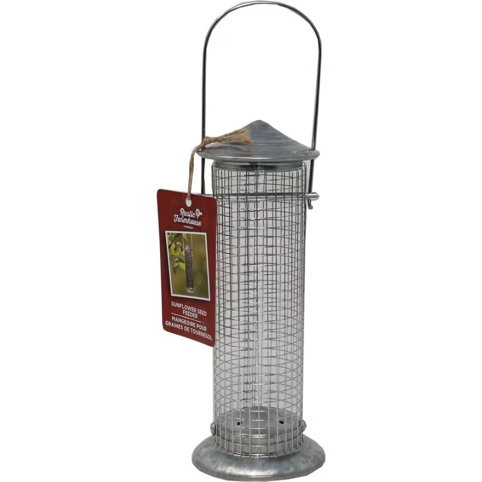 Rustic Farmhouse Silo Sunflower Seed Feeder