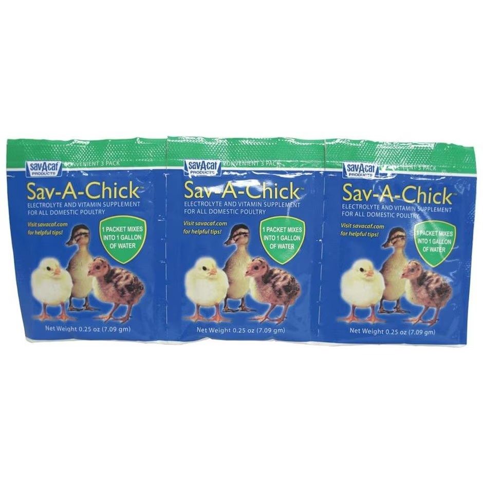 SAV-A-CHICK ELECTROLYTE &amp; VITAMIN SUPPLEMENT, Size: 0.25 oz - 3 pack