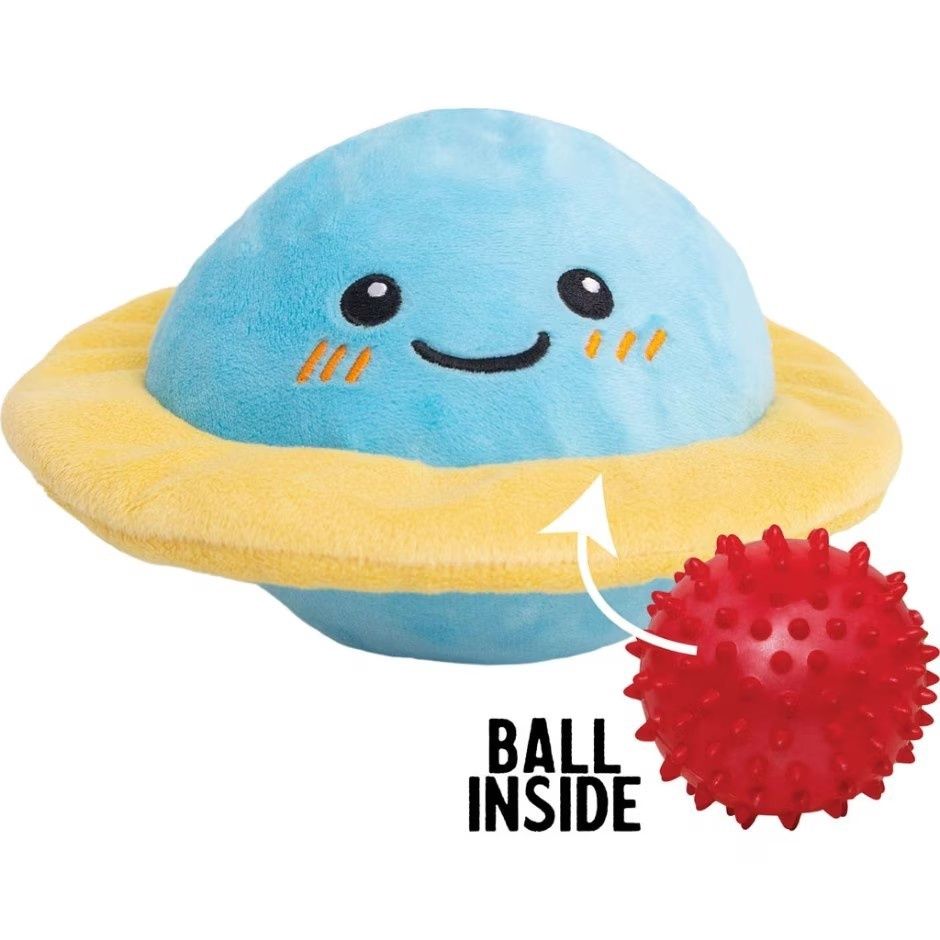 SNUGAROOZ SOOTHING SATURN - 2 IN 1 DOG TOY