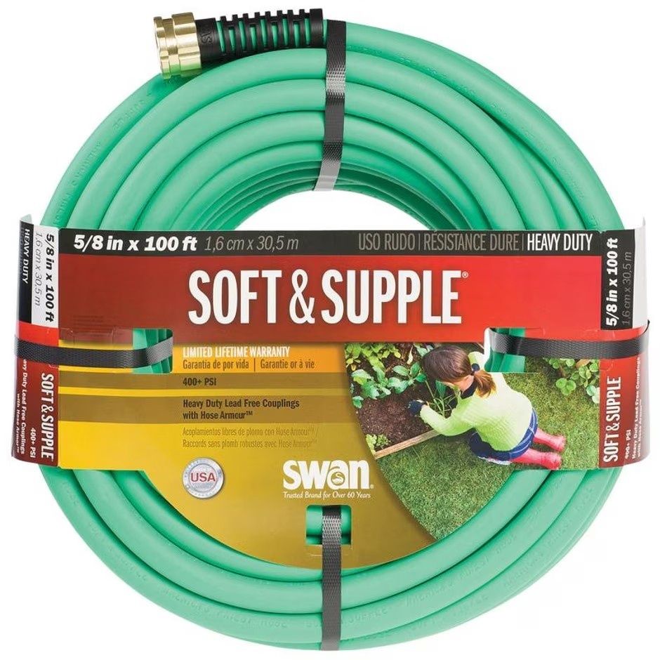 SWAN SOFT &amp; SUPPLE PREMIUM GARDEN HOSE