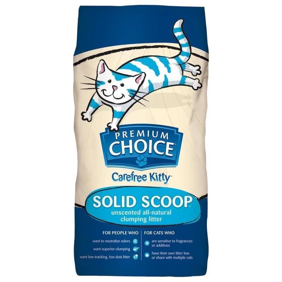 Carefree Kitty Solid Scoop Litter Unscented 50lb