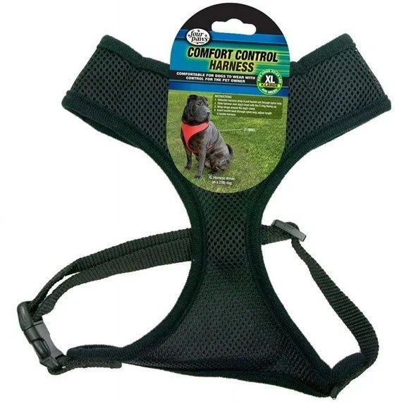 Four Paws Comfort Control Dog Harness X-Large, Color: Black