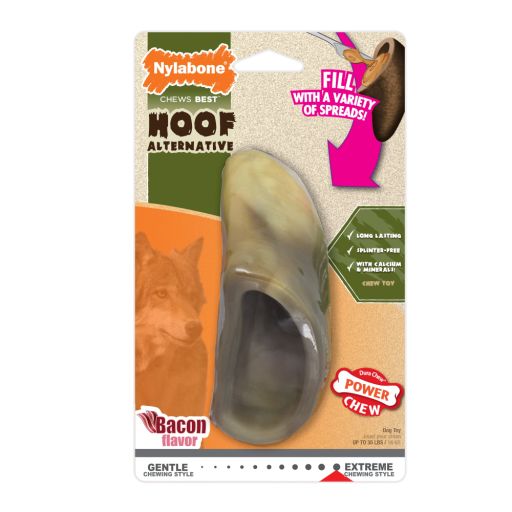 Nylabone Dura Chew Hoof Bone Dog Toy 1 Count Medium/Wolf - Up to 35 lbs.