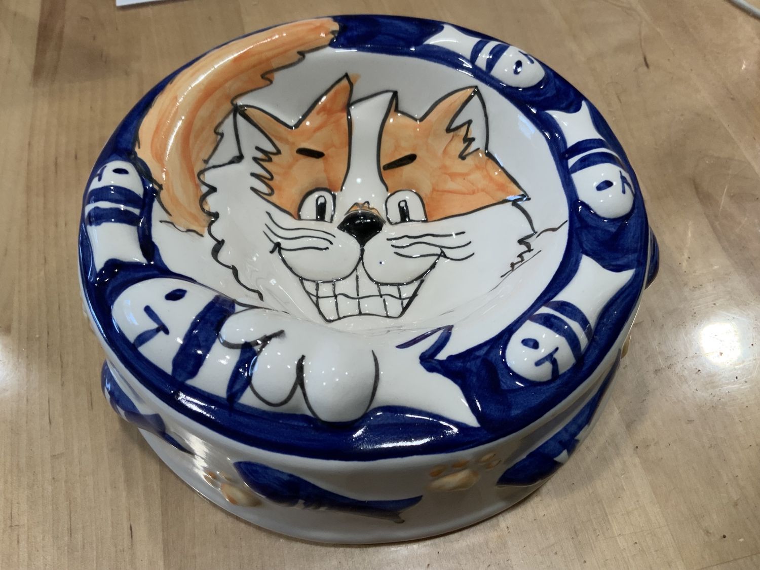 Embossed Stone Diner for Cats 6” Bowl