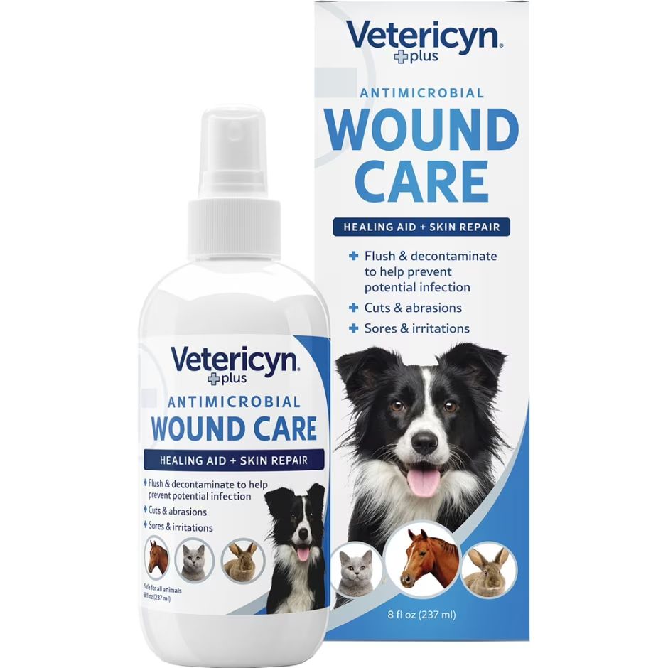 VETERICYN PLUS ANTIMICROBIAL WOUND &amp; SKIN CARE, Size: 8 oz