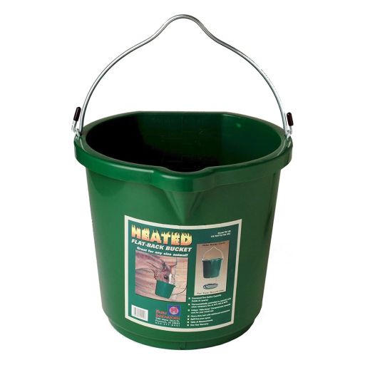 Farm Innovators Heated Flat Back Bucket Green 5 Gallon