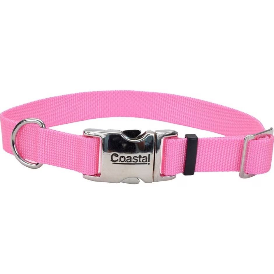 Coastal Adjustable Dog Collar with Metal Buckle Large -1 x 18 -26