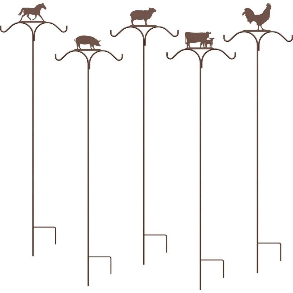DOUBLE BARNYARD ASSORTMENT SHEPHERD HOOK