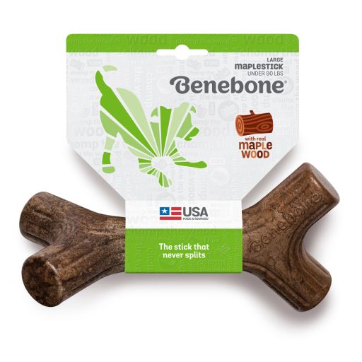 Benebone Maplestick Durable Dog Chew Toy  Large