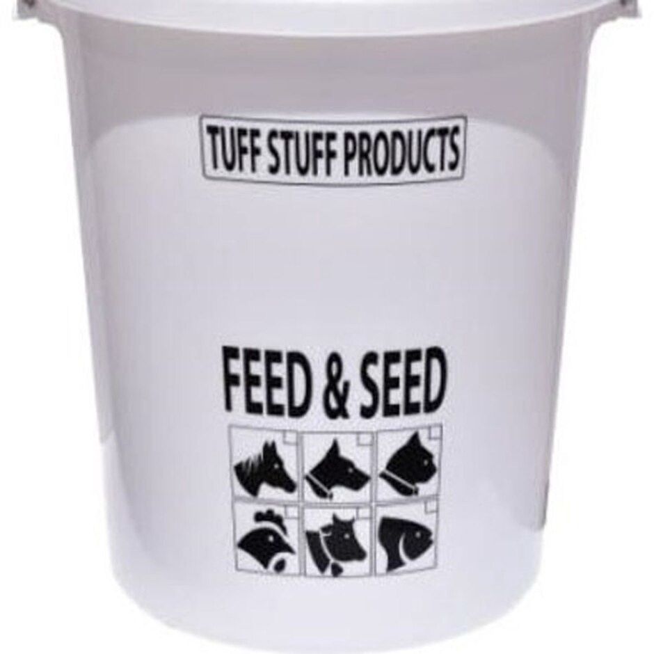 Feed Storage Drum White 45 Gal, Size: 45 Gal