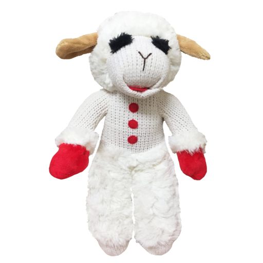 Multipet Standing Lamb Chop Plush Dog Toy  Medium