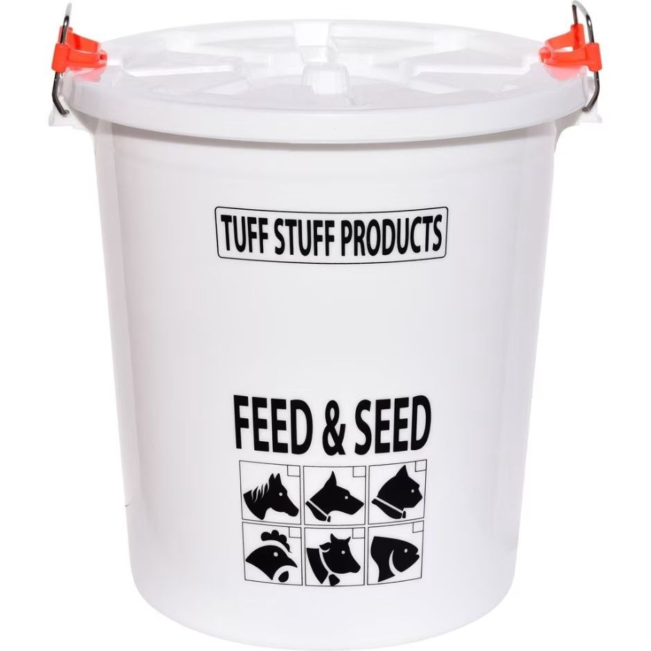 Feed Storage Drum White 12 Gal, Size: 12 Gal