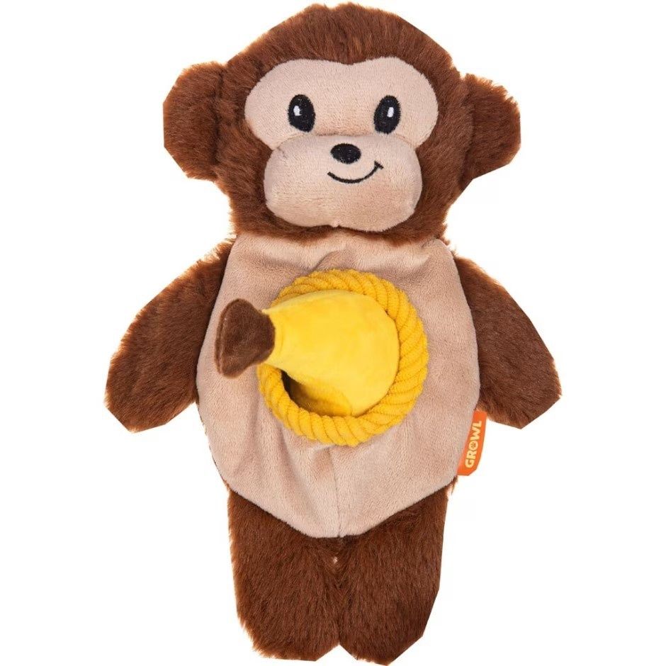 GROWL SNACKERZ MONKEY BROWN