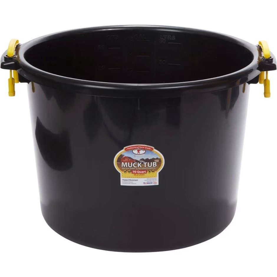Little Giant Duraflex Muck Tub Black 70 Qt