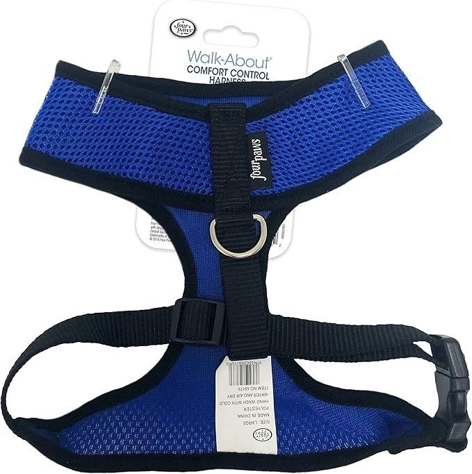 Four Paws Comfort Control Harness XX-Large, Color: Blue