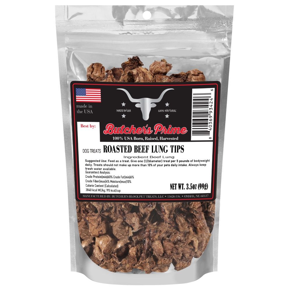 Butcher’s Prime Roasted Beef Lung Tips 3.5 oz