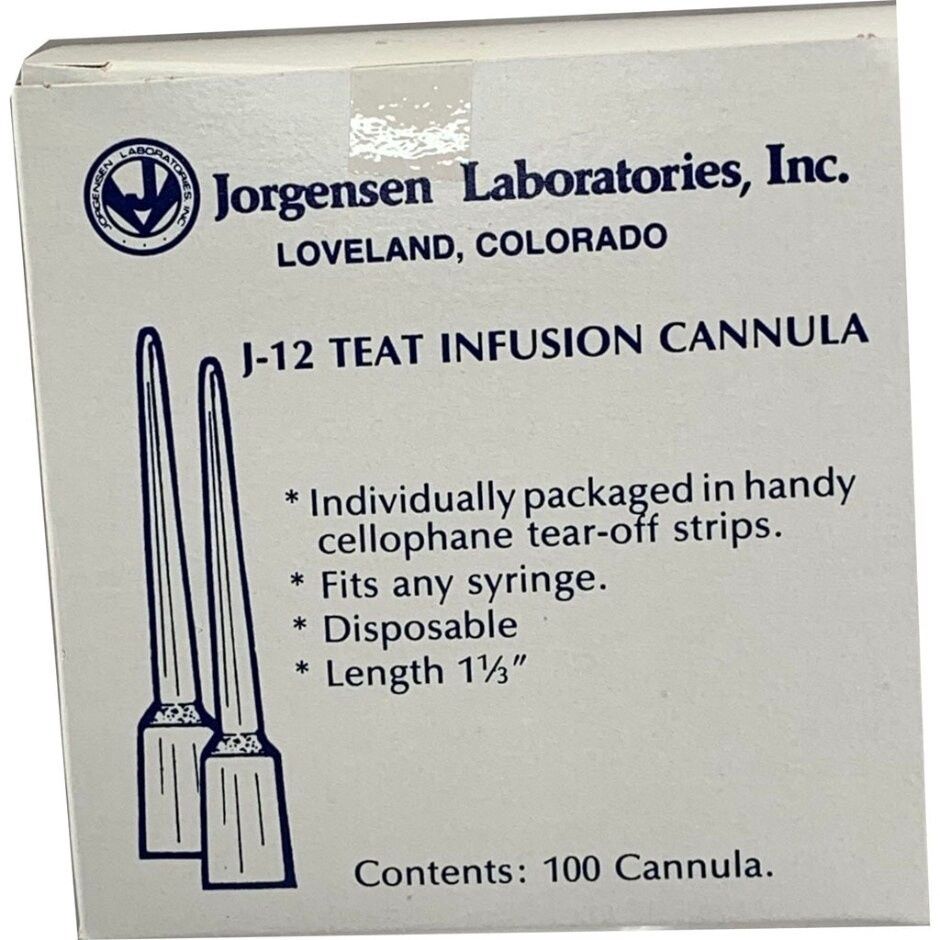J-12 PLASTIC TEAT INFUSION CANNULA