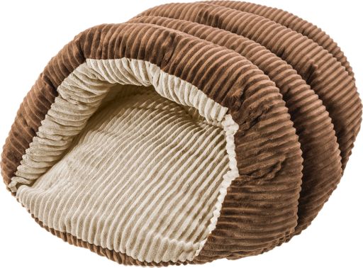 Sleep Zone Corduroy Cuddle Cave Brown