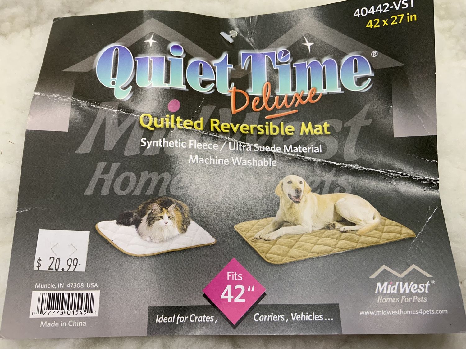 Quiet Time Quilted Reversible Mat 42&quot;