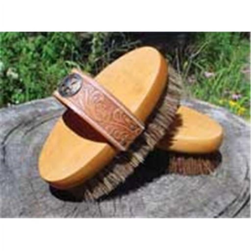 Desert Equestrian Legends Cowboy Union Oval Brus Tan 7.5 Inches